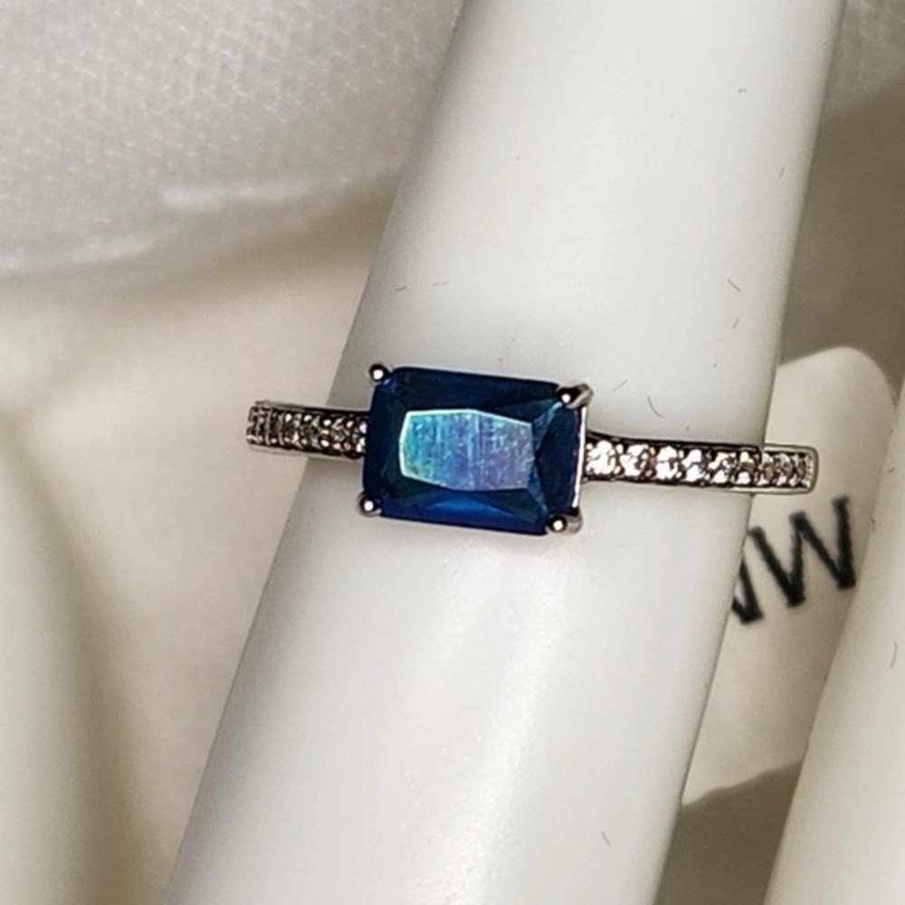 Blue Opal S925 Ring Sz.6